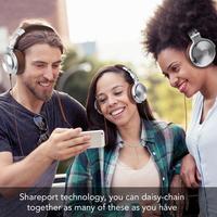 Oneodio Studio DJ słuchawki z mikrofonem Stereo głęboki bas słuchawki nauszne z gniazdem 3.5/6.3mm do monitorowania nagrywania 5